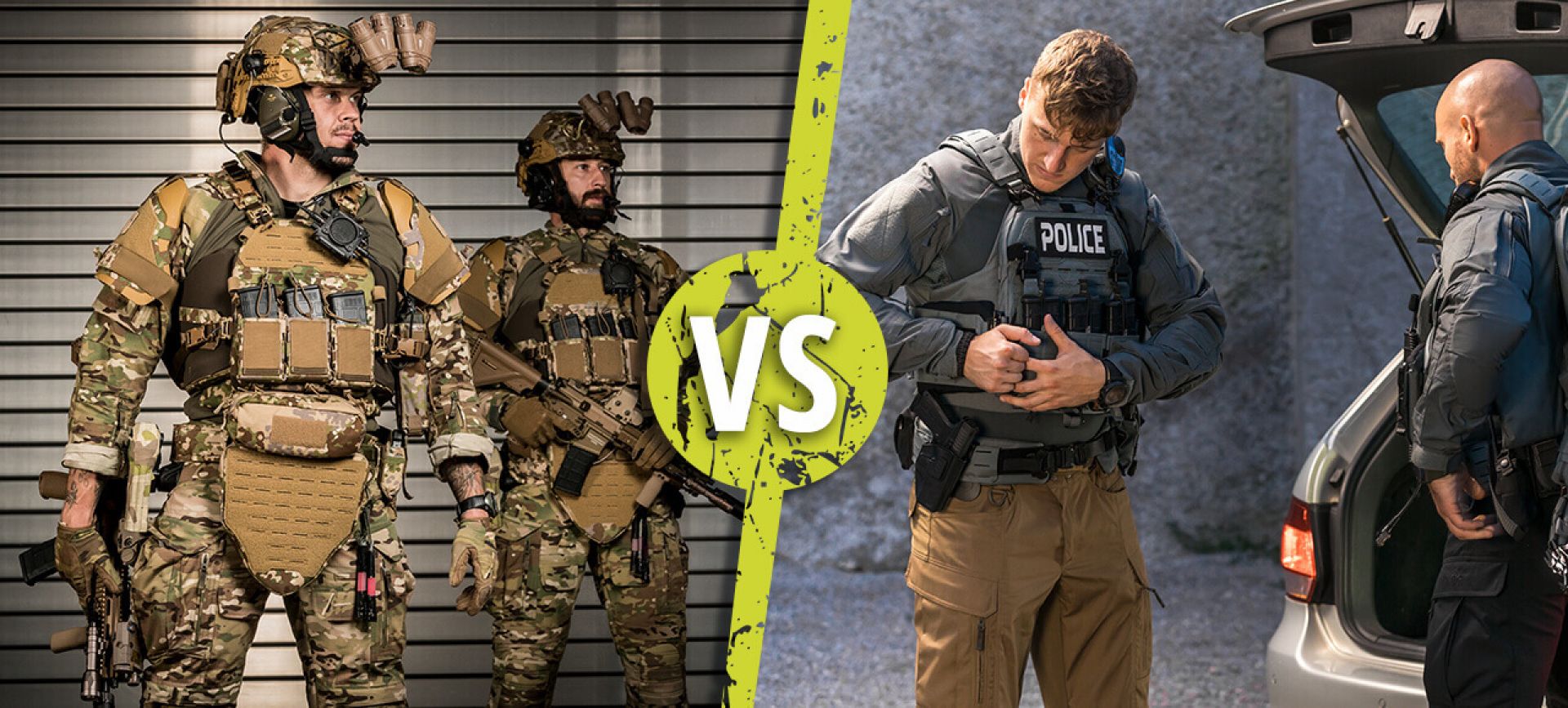 Police uniforms vs. military uniforms | UF PRO blog